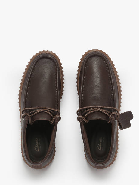Enkelhoge Derby Veterschoenen Uit Leder Clarks Bruin men 26183425 ander zicht 3