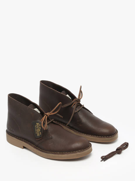 Enkellaarzen Uit Leder Clarks Bruin men 26183363 ander zicht 1