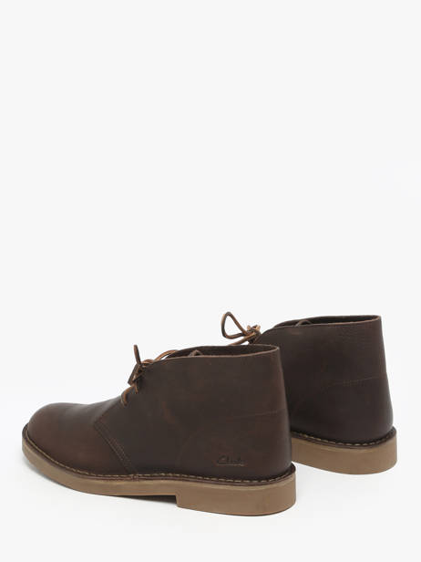 Enkellaarzen Uit Leder Clarks Bruin men 26183363 ander zicht 2
