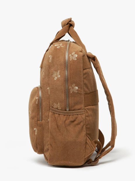 Rugzak 1 Compartiment Roxy Bruin back to school RJBP4933 ander zicht 1