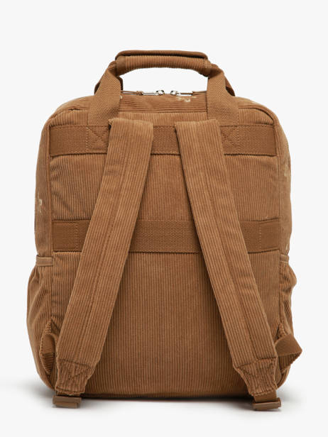 Rugzak 1 Compartiment Roxy Bruin back to school RJBP4933 ander zicht 3
