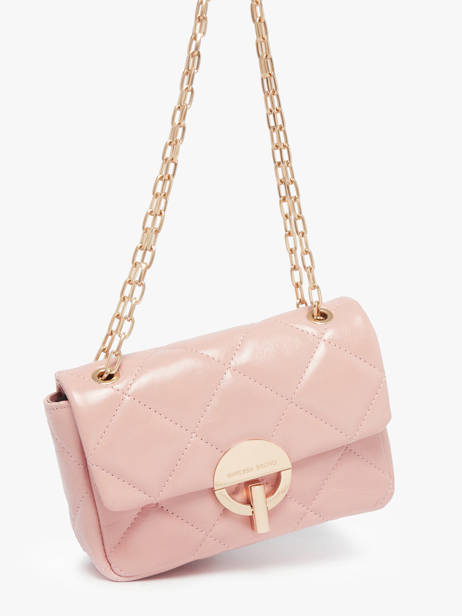 Cross Body Tas M Moon Leder Vanessa bruno Roze moon 84V40533 ander zicht 1