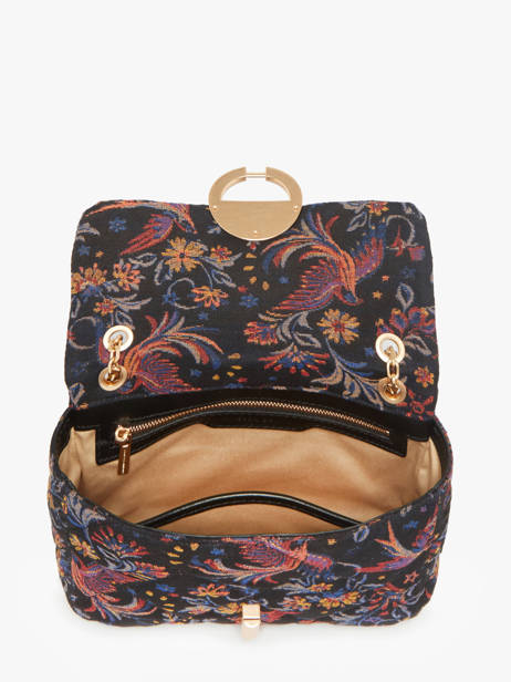 Cross Body Tas Moon Katoen Vanessa bruno Zwart moon 4V40533 ander zicht 2