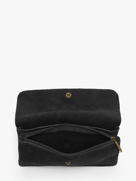 Sac Bandoulière Velvet Cuir Milano Noir velvet VE23067 vue secondaire 3