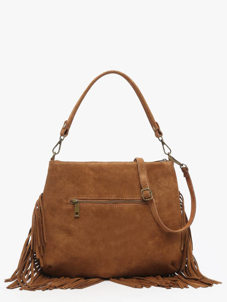 Sac Bandoulière Velvet Cuir Milano Orange velvet VE241117 vue secondaire 3