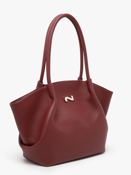 Sac Porté épaule Galatée Cuir Nathan baume Rouge nymphea 3 vue secondaire 1