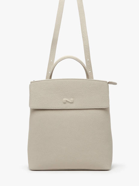 Rugzak Cassandra Leder Nathan baume Beige nathan 22 ander zicht 1