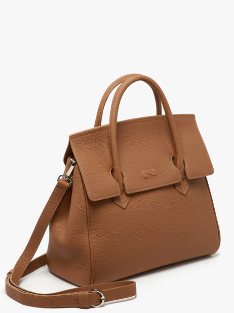 Handtas Clara Leder Nathan baume Bruin nathan 2 ander zicht 2