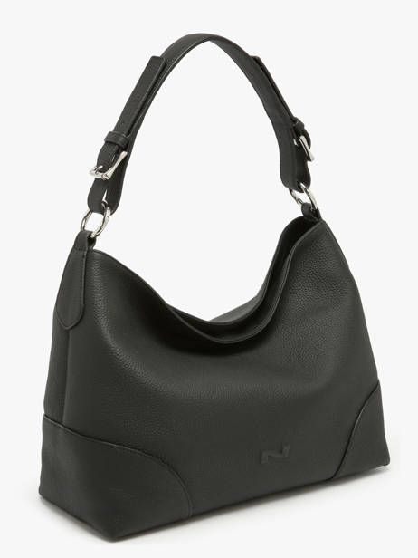 Schoudertas Tango Bis Leder Nathan baume Zwart nathan 52 ander zicht 2