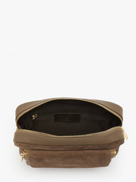 Cross Body Tas Velvet Caviar Leder Milano Bruin velvet caviar VC25067 ander zicht 2