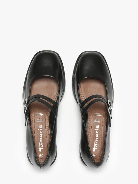 Ballerines Avec Brides En Cuir Tamaris Noir women 45 vue secondaire 3