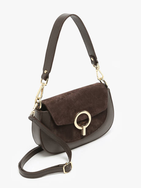 Cross Body Tas Velvet Caviar Leder Milano Bruin velvet caviar VC25068 ander zicht 2