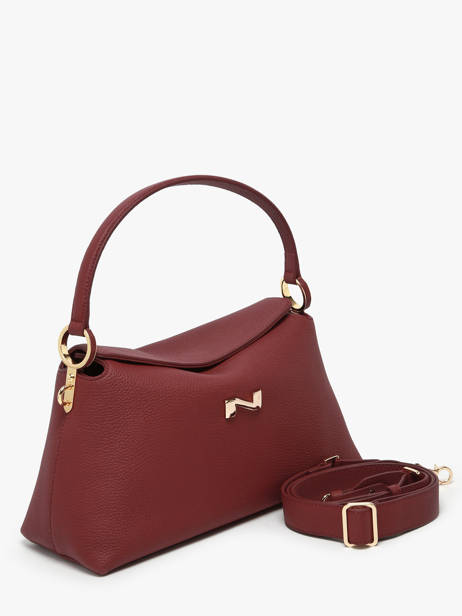 Sac Porté épaule Freesia Cuir Nathan baume Rouge eden 4 vue secondaire 1