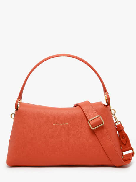 Schoudertas Freesia Leder Nathan baume Oranje eden 4 ander zicht 4