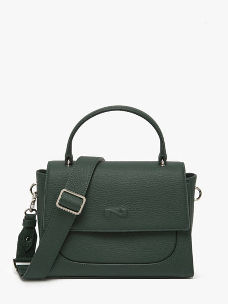 Sac Bandoulière Event Cuir Nathan baume Vert event 9