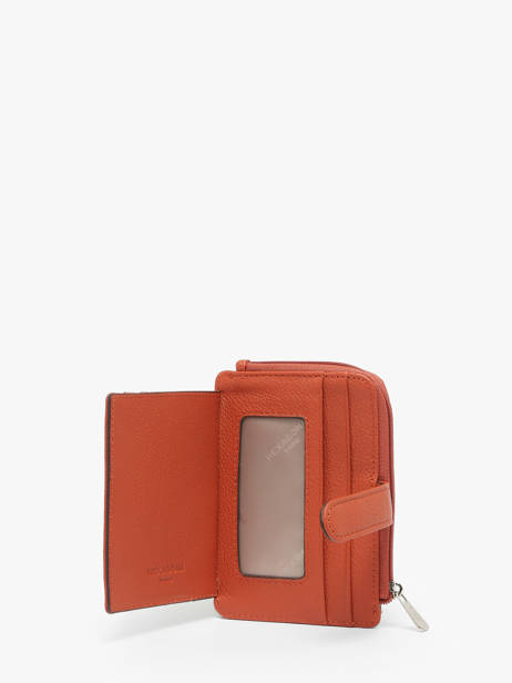 Portemonnee Confort Leder Hexagona Oranje confort 468426 ander zicht 1