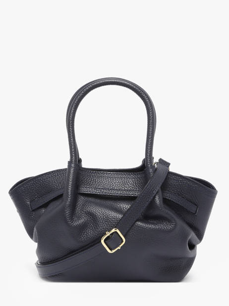 Sac à Main Caviar Cuir Milano Bleu caviar CA25063 vue secondaire 3
