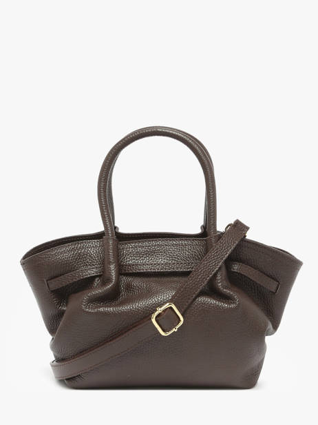 Handtassen Caviar Leder Milano Bruin caviar CA25063 ander zicht 4