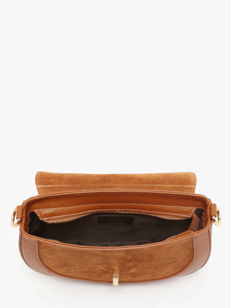 Cross Body Tas Velvet Caviar Leder Milano Oranje velvet caviar VC25069 ander zicht 2