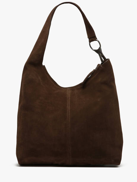 Schoudertas Leather Leder Biba Bruin leather JAP2L ander zicht 4