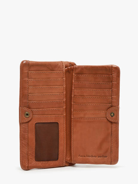 Portefeuille Cuir Biba Marron heritage BT34 vue secondaire 1