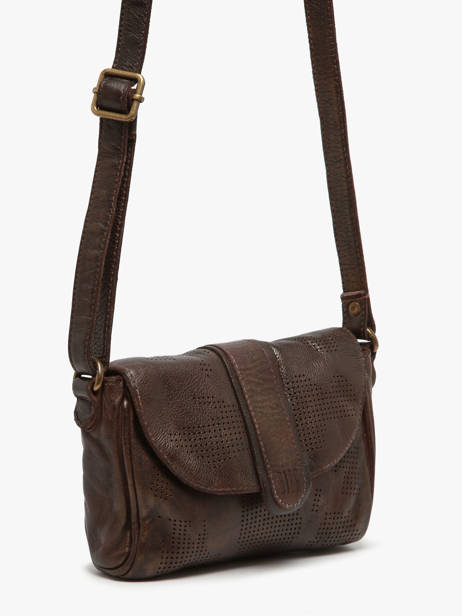 Cross Body Tas Heritage Leder Biba Bruin heritage KAY1L ander zicht 1