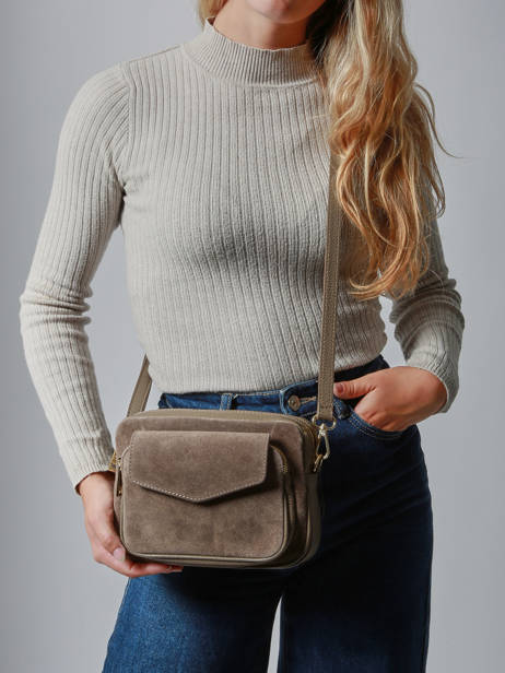 Cross Body Tas Velvet Caviar Leder Milano Bruin velvet caviar VC25067 ander zicht 1