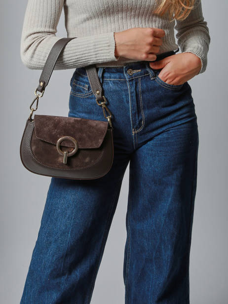 Cross Body Tas Velvet Caviar Leder Milano Bruin velvet caviar VC25068 ander zicht 1