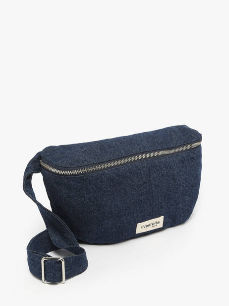 Belt Bag Custine Gerecycleerd Katoen Rivedroite Blauw timeless CUSTITIM ander zicht 2