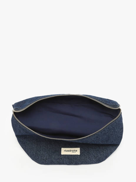 Belt Bag Custine Gerecycleerd Katoen Rivedroite Blauw timeless CUSTITIM ander zicht 3