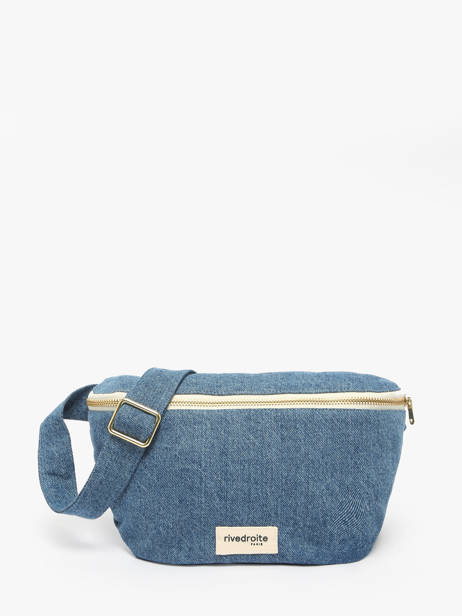 Belt Bag Custine Gerecycleerd Katoen Rivedroite Blauw timeless CUSTITIM