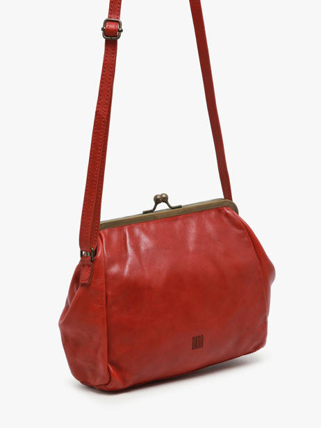 Sac Bandoulière Heritage Cuir Biba Rouge heritage BT22 vue secondaire 1