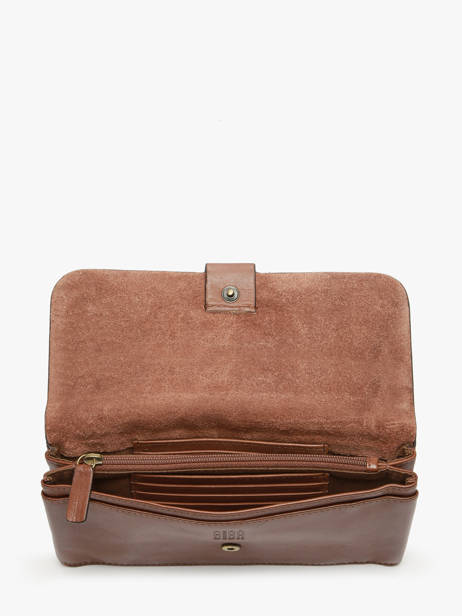 Portefeuille Leder Biba Bruin wallet VET2L ander zicht 1