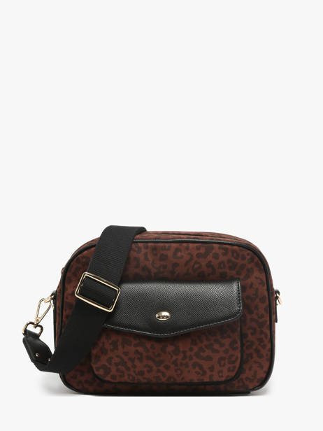 Sac Bandoulière Leonie Polyester Hexagona Marron leonie 5120198
