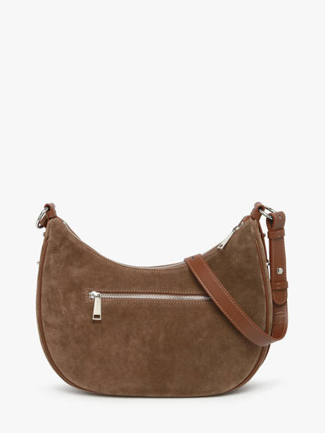Schoudertas Suede Leder Lancaster Bruin suede 82 ander zicht 3