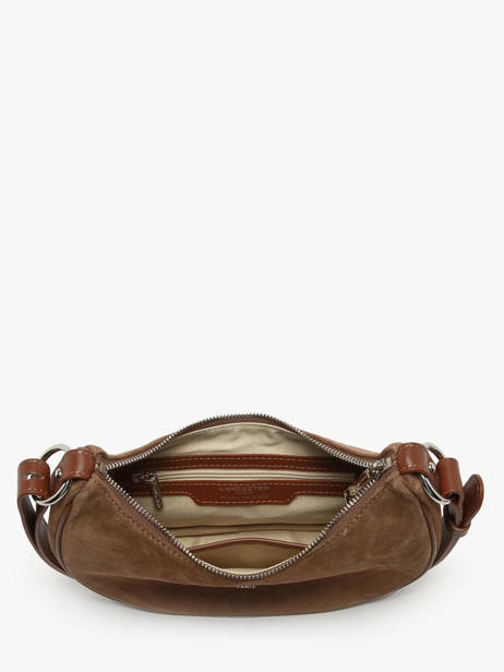 Cross Body Tas Suede Leder Lancaster Bruin suede 81 ander zicht 2