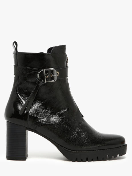 Enkellaarsjes Met Hak Evie Uit Leder Dorking Zwart women D9163