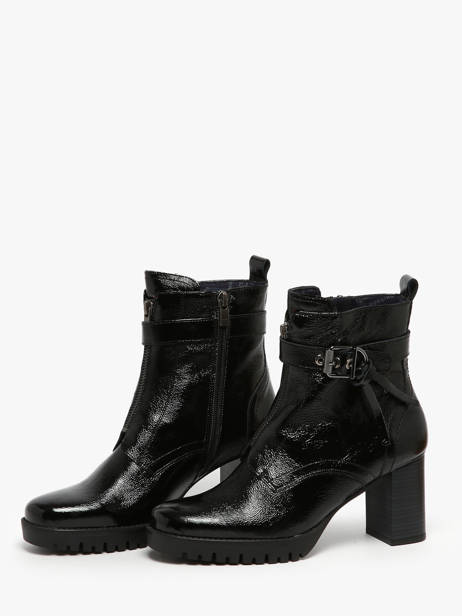 Enkellaarsjes Met Hak Evie Uit Leder Dorking Zwart women D9163 ander zicht 1