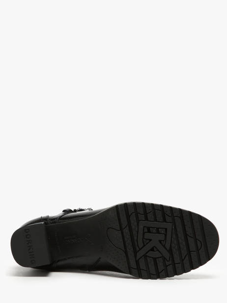 Enkellaarsjes Met Hak Evie Uit Leder Dorking Zwart women D9163 ander zicht 4