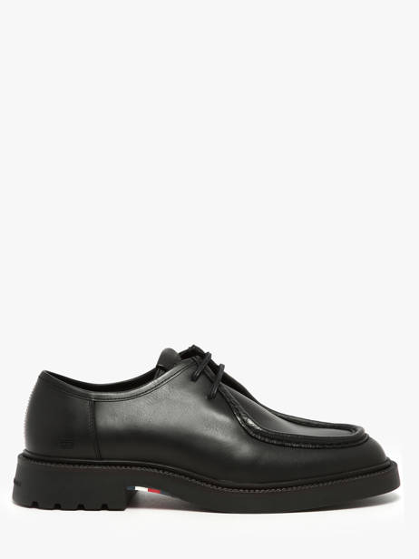 Derby Veterschoenen Uit Leder Tommy hilfiger Zwart men 5588BDS