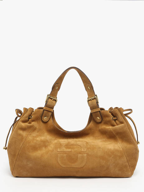 Sac Porté épaule Chiara Cuir De Saumon Gerard darel Jaune chiara DCS84407