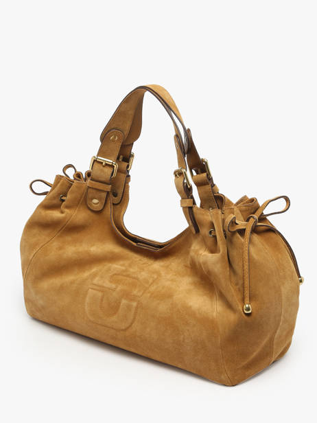 Sac Porté épaule Chiara Cuir De Saumon Gerard darel Jaune chiara DCS84407 vue secondaire 1