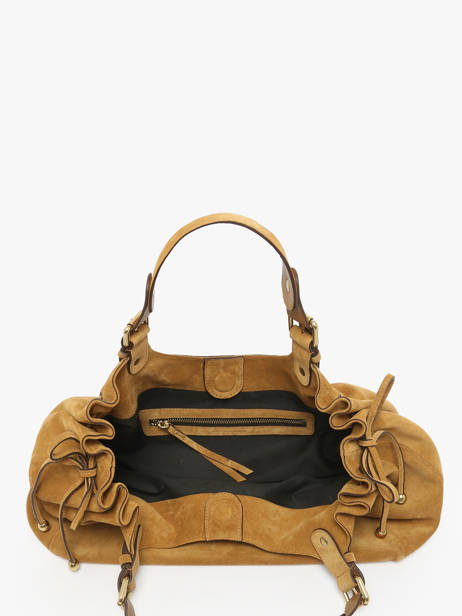 Sac Porté épaule Chiara Cuir De Saumon Gerard darel Jaune chiara DCS84407 vue secondaire 2