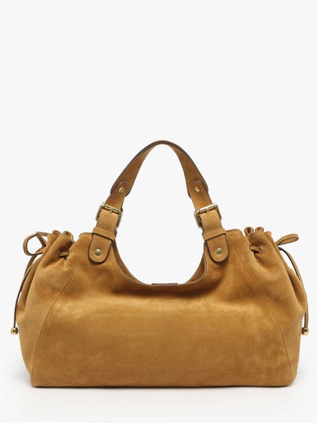 Sac Porté épaule Chiara Cuir De Saumon Gerard darel Jaune chiara DCS84407 vue secondaire 3