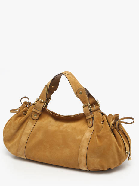 Sac Porté épaule Folk Cuir Gerard darel Jaune folk DCS01407 vue secondaire 1