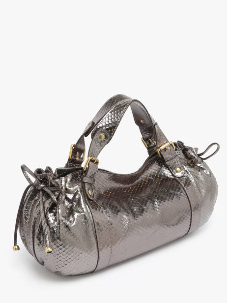 Sac Porté épaule Serpent Cuir Gerard darel Gris serpent DCS01472 vue secondaire 1