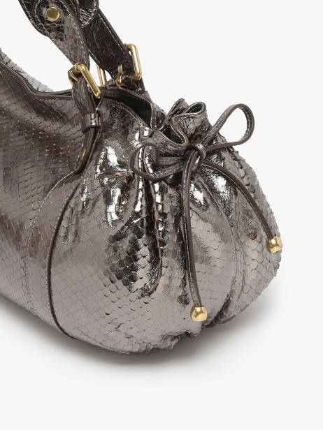Sac Porté épaule Serpent Cuir Gerard darel Gris serpent DCS01472 vue secondaire 4