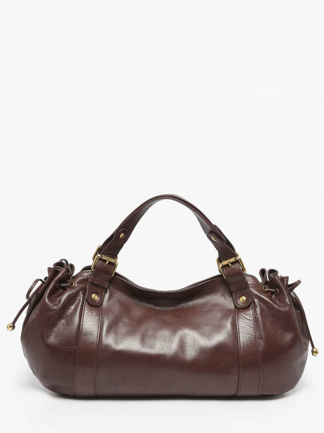 Sac Porté épaule Froisse Cuir Gerard darel Marron froisse DCS01474 vue secondaire 3