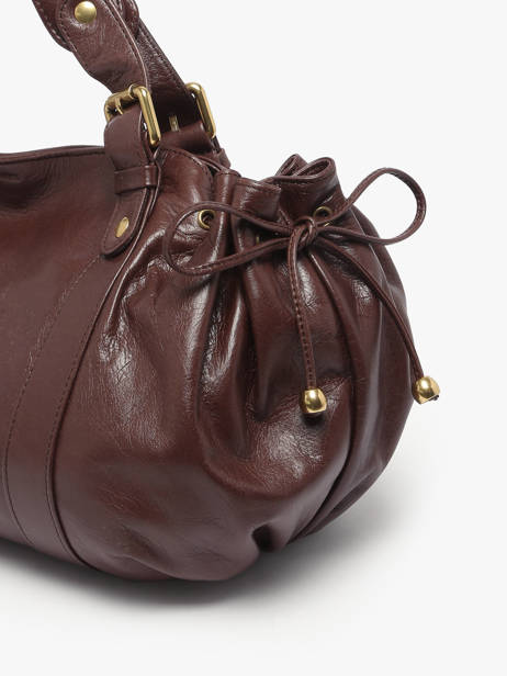 Sac Porté épaule Froisse Cuir Gerard darel Marron froisse DCS01474 vue secondaire 4