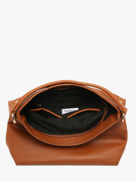 Schoudertas Brodery Torrow Bruin brodery TBRO01 ander zicht 3